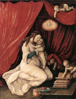漢斯 巴爾東 格林 Virgin and Child in a Room 漢斯 巴爾東 格林 Virgin and Child in a Room